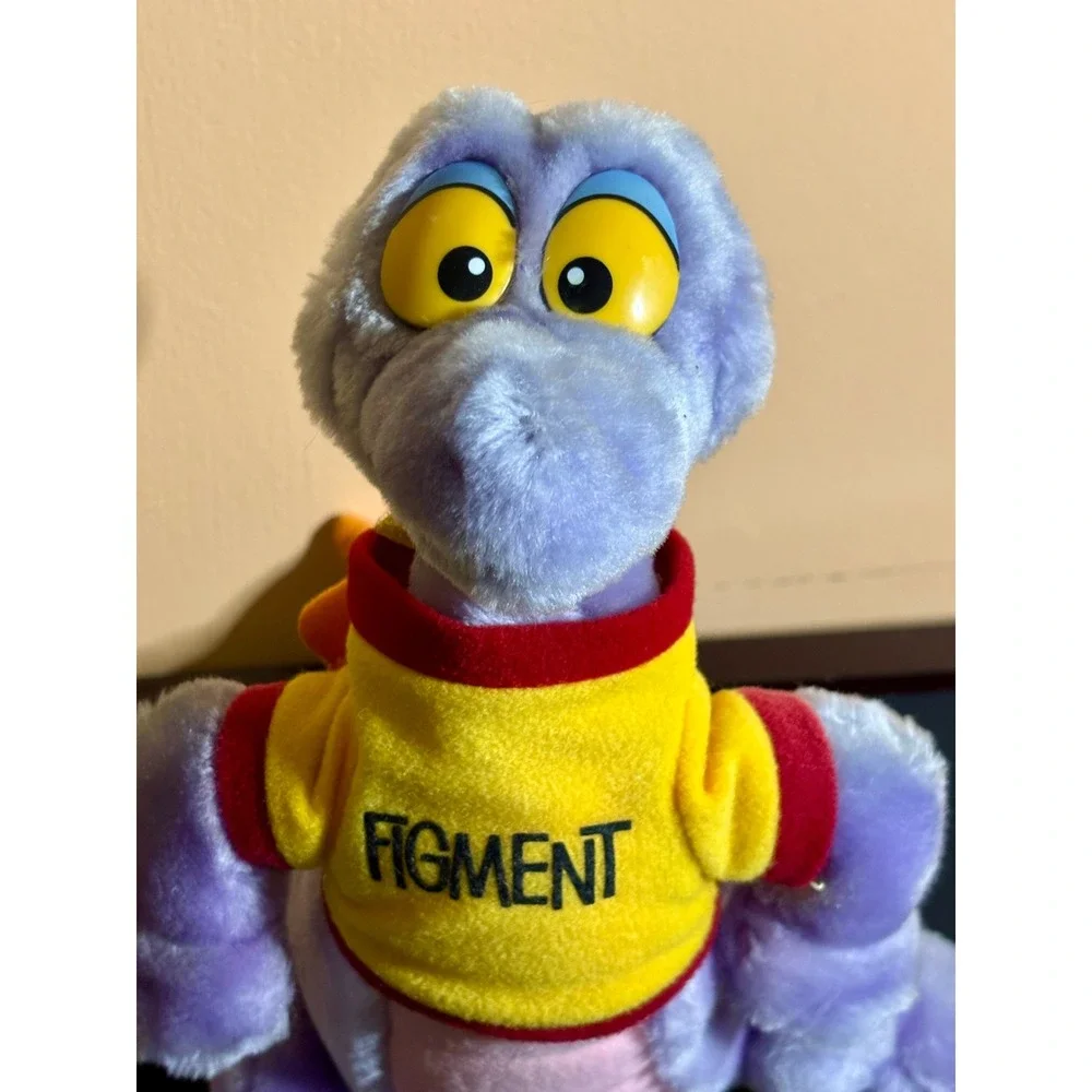Vintage 1982 Disney Figment Dragon Plush Epcot Journey Into Imagination Purple